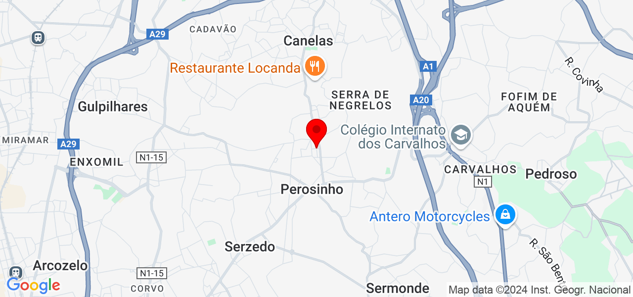 Limpeza de Vidros - João Oliveira - Porto - Vila Nova de Gaia - Map
