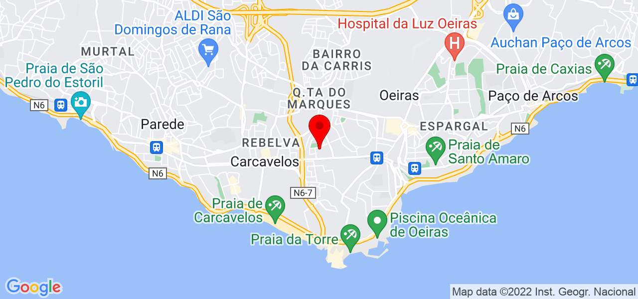 Maria Botelho - Lisboa - Cascais - Mapa