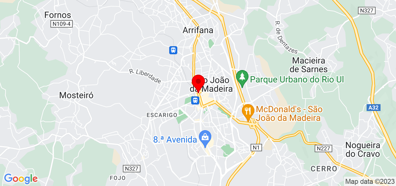 Carla Barros - Aveiro - São João da Madeira - Map