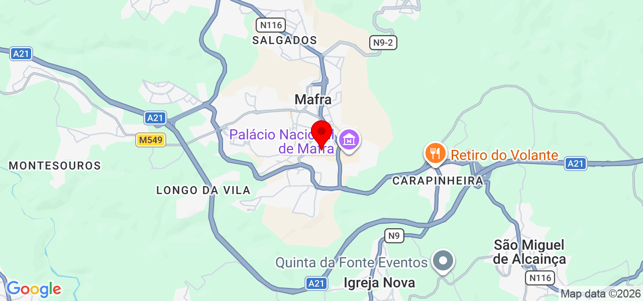 Avtar singh - Lisboa - Mafra - Mapa