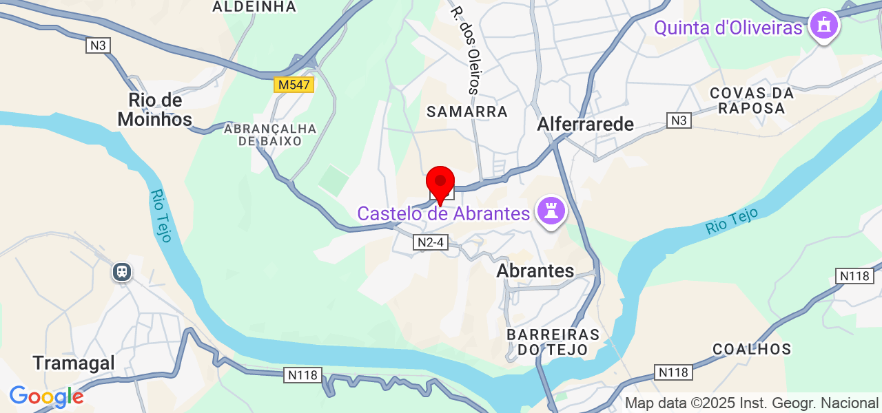 Abranfogo - Santarém - Abrantes - Mapa