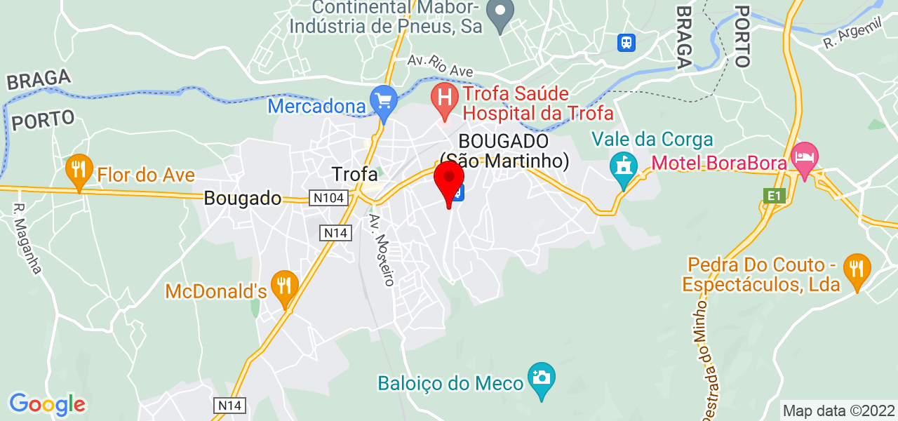 Duarte Carvalho Gestoal - Porto - Trofa - Mapa