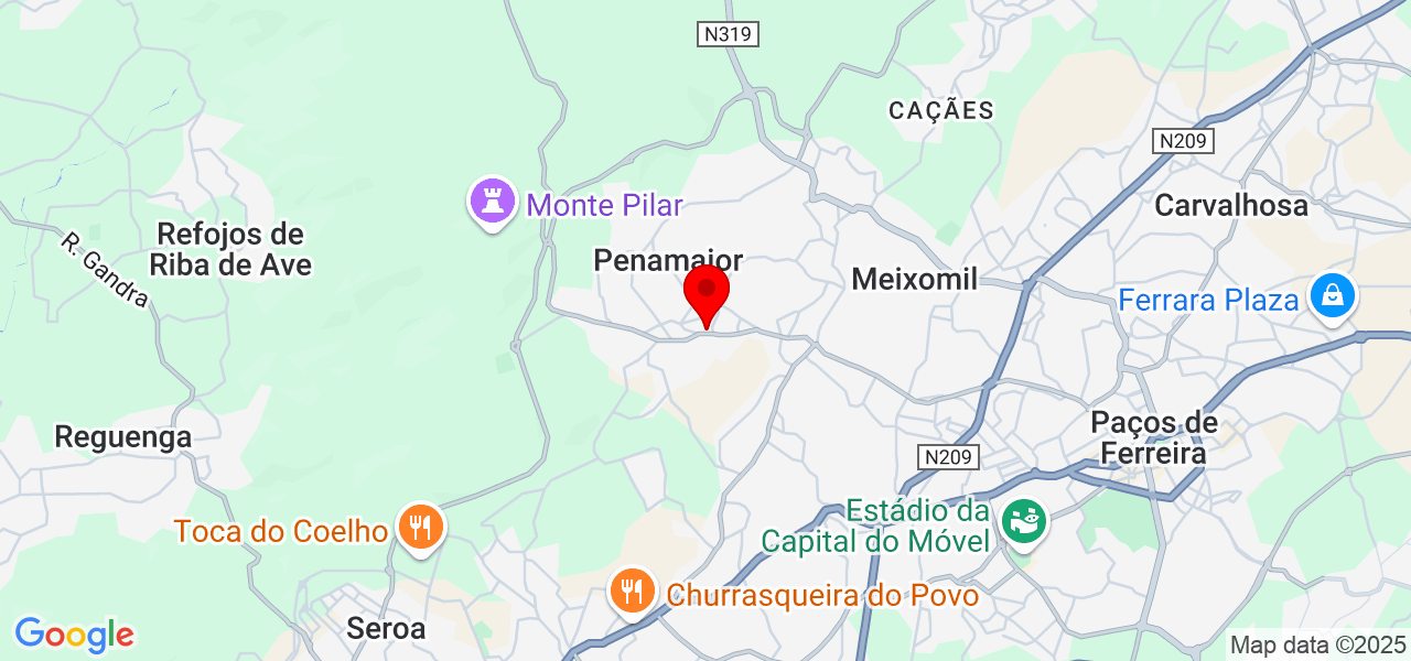 Barbosa - Porto - Paços de Ferreira - Map