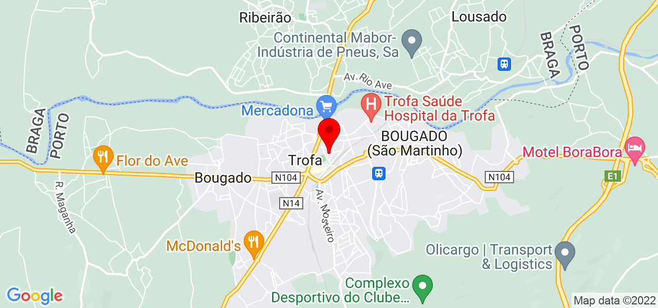 EXXTRA  carpintaria e serralharia e outros - Porto - Trofa - Mapa