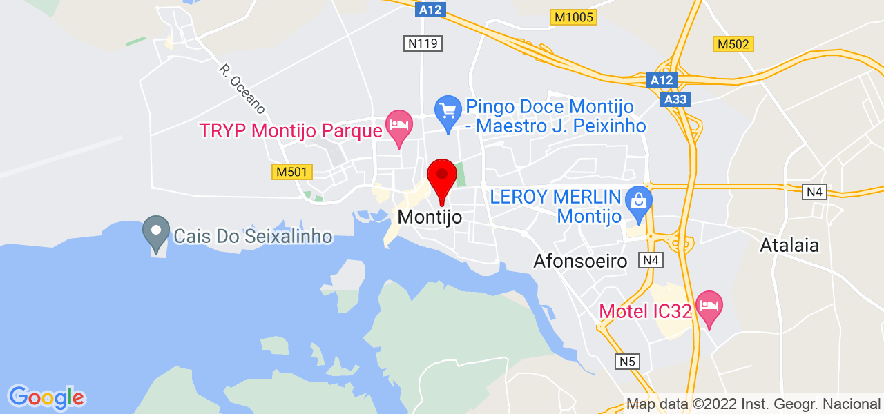 Manuela - Setúbal - Montijo - Mapa