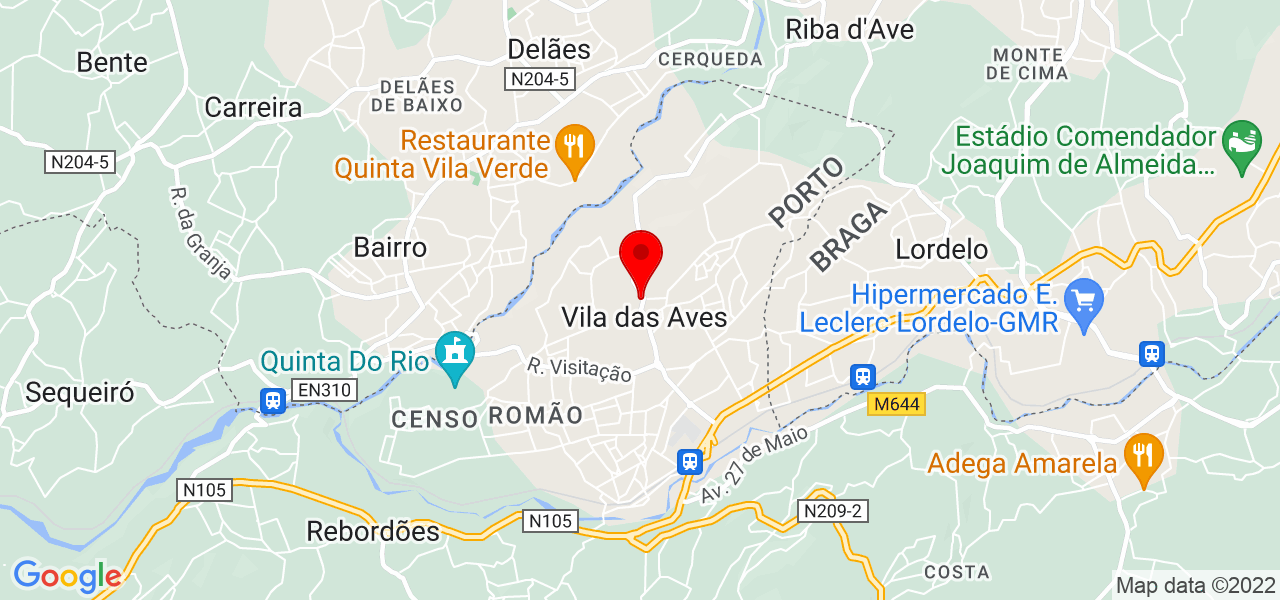 Vera Azevedo Photography - Porto - Santo Tirso - Mapa