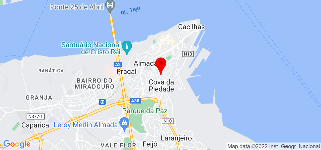 Vera Batista - Setúbal - Almada - Mapa