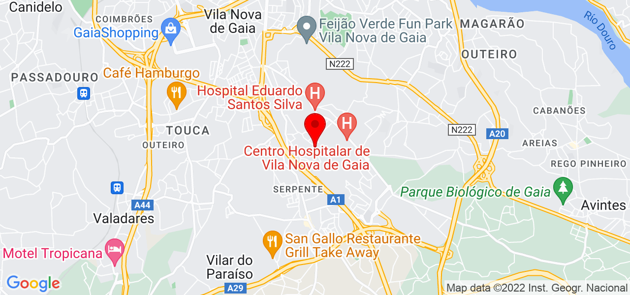 D&eacute;bora - Porto - Vila Nova de Gaia - Mapa