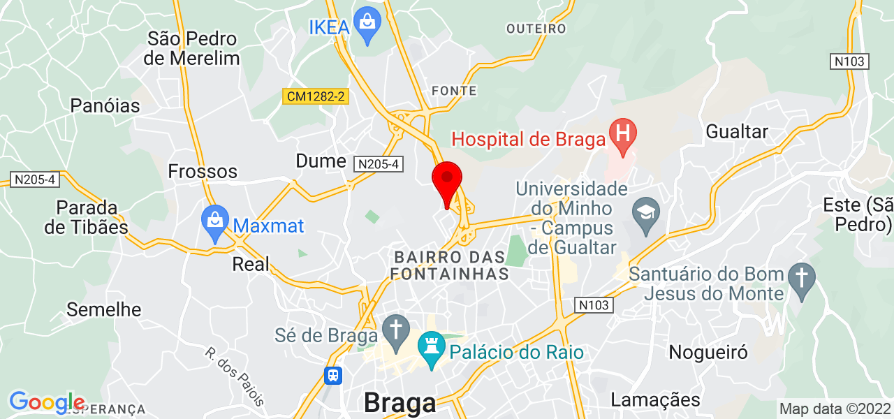Ileana Camejo - Braga - Braga - Mapa
