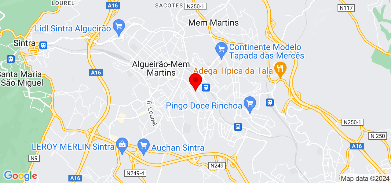 EMPRESERV - Lisboa - Sintra - Mapa