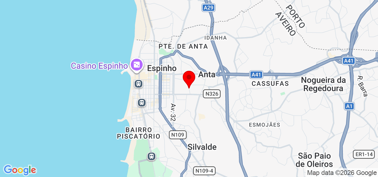 Eletropower - Aveiro - Espinho - Mapa