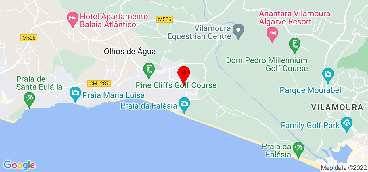 Daniela Correia - Faro - Albufeira - Mapa