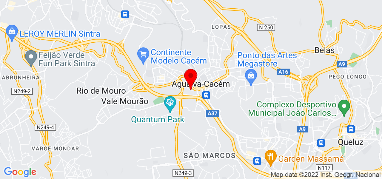 B&aacute;rbara Petronilho - Lisboa - Sintra - Mapa