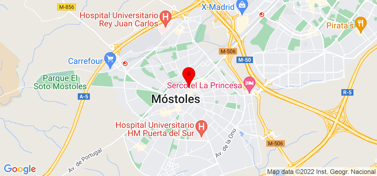 Bar castilla,  multiservicios emperatriz - Comunidad de Madrid - Móstoles - Mapa