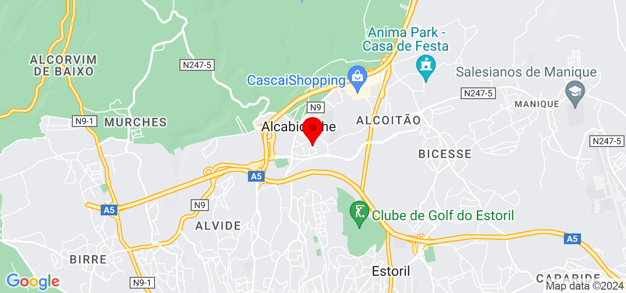 Dahiana - Lisboa - Cascais - Mapa