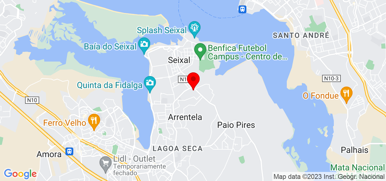 Cely - Setúbal - Seixal - Mapa