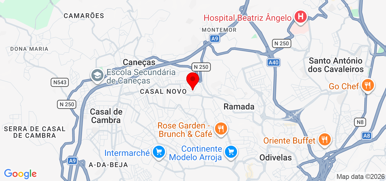 JTech Serviços Técnicos - Lisboa - Odivelas - Mapa