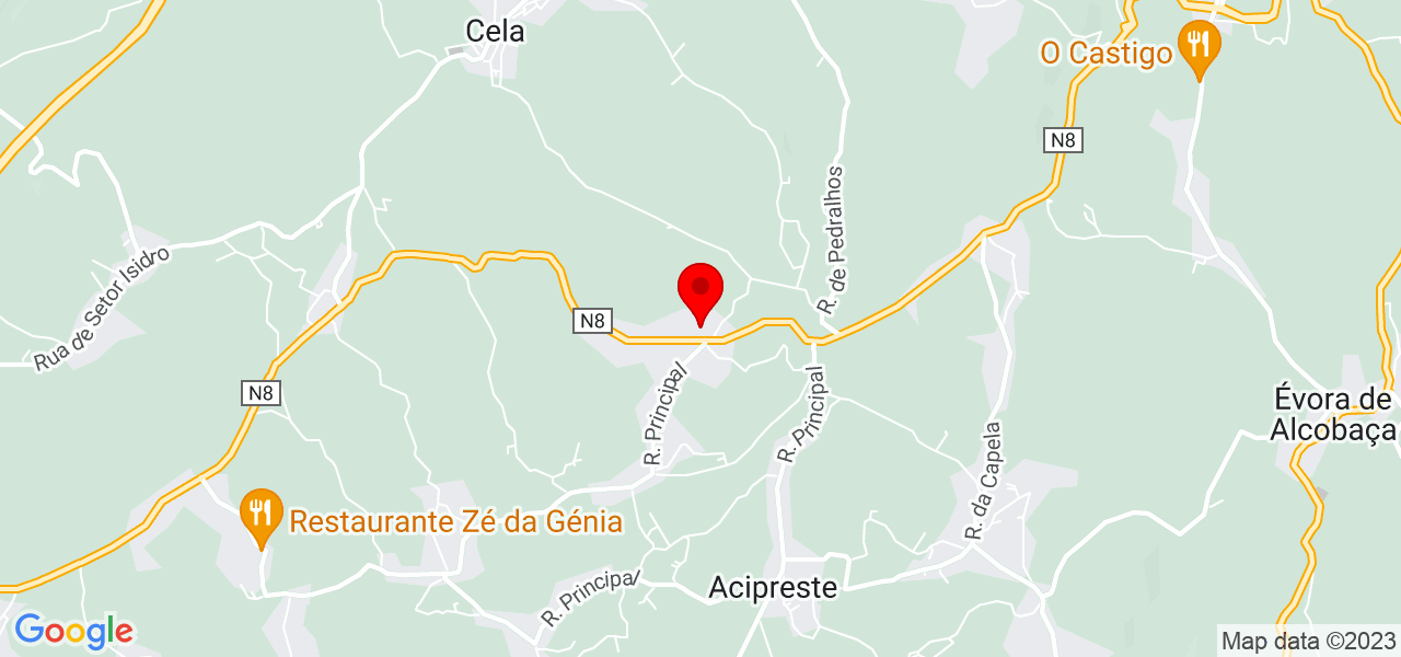 SERVINDAC Lda - Leiria - Alcobaça - Mapa