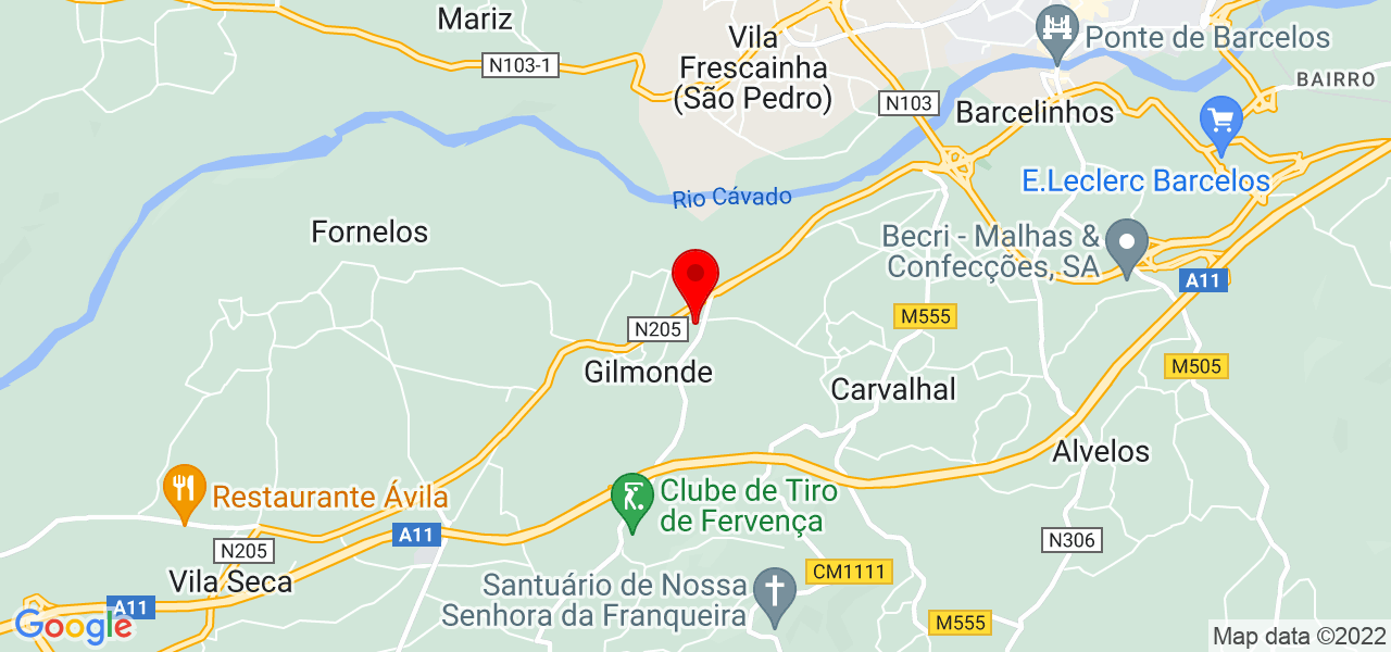 DUARTE FAMILY - CONEXÕES GLOBAIS , SA - Braga - Barcelos - Map