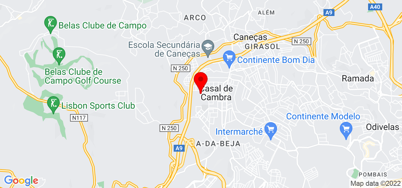 Argentina Fonseca - Lisboa - Sintra - Mapa