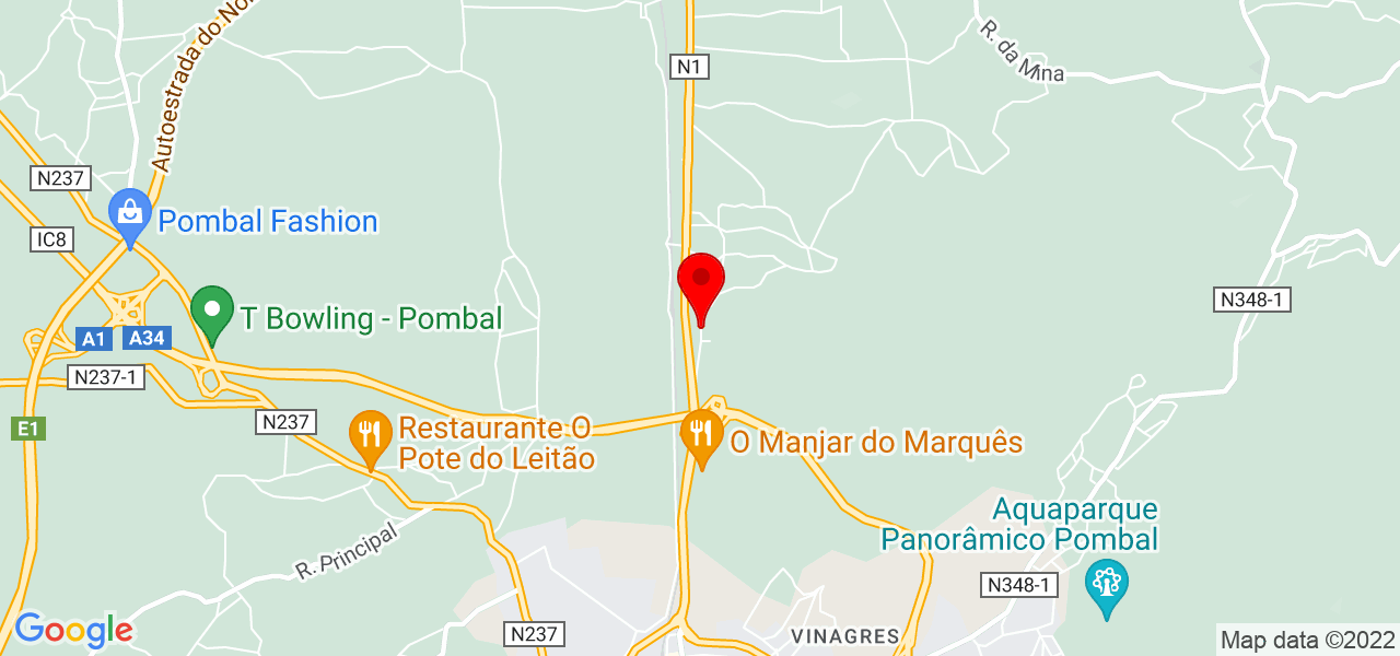 Jo&atilde;o Silva Fado - Leiria - Pombal - Mapa