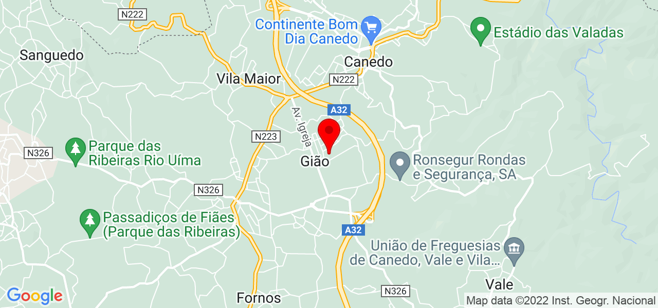 Carlos Pacheco - Aveiro - Santa Maria da Feira - Mapa