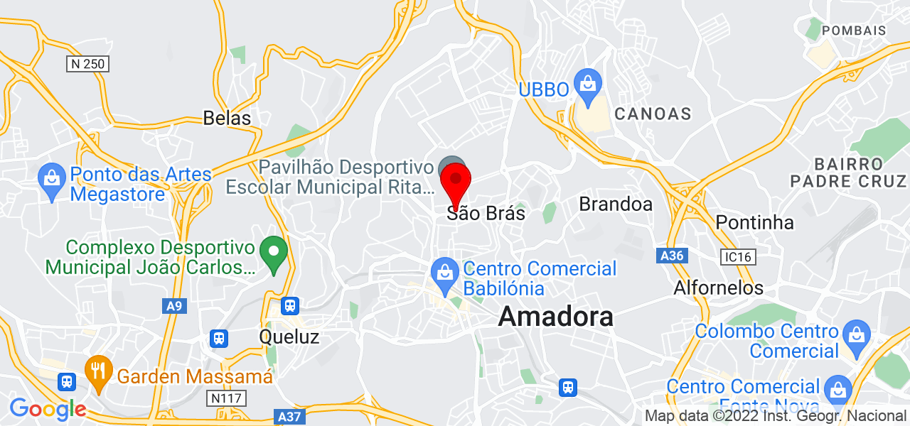 Sérgio Rodrigues - Lisboa - Amadora - Mapa