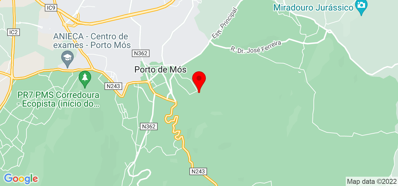 Manuel Carreira - Leiria - Porto de Mós - Mapa