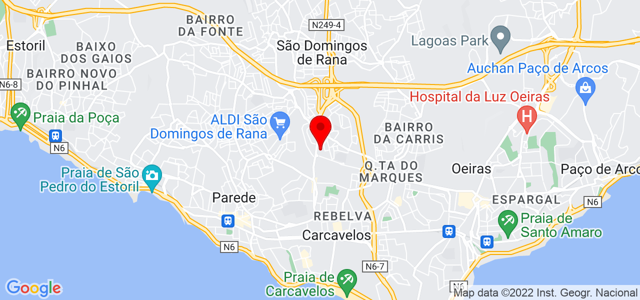 Michelli Reblin - Lisboa - Cascais - Mapa
