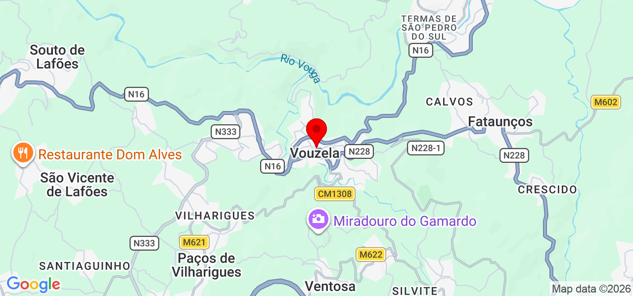 Projecta Engenharia & Serviços. - Viseu - Vouzela - Mapa