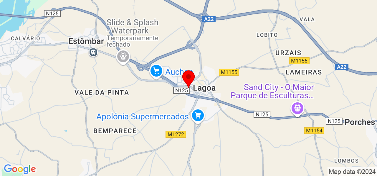 Andrey Souza - Faro - Lagoa - Map