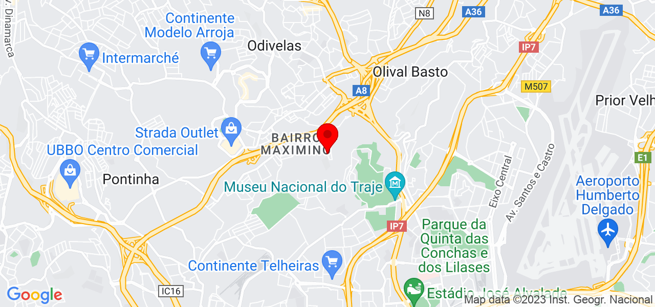 Carla Baptista - Lisboa - Odivelas - Mapa