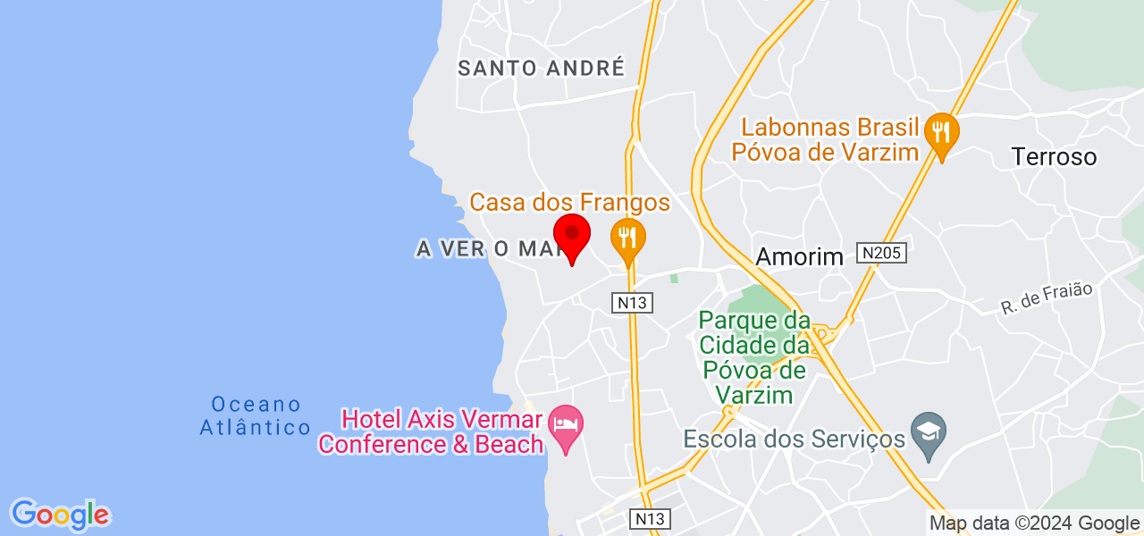 SOS ALUMINIO de Op&ccedil;&atilde;o Gloriosa Lda - Porto - Póvoa de Varzim - Mapa