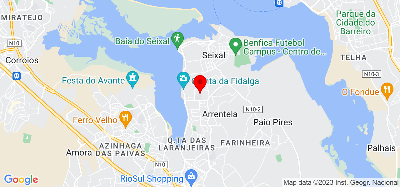 Adriana Folgado - Setúbal - Seixal - Mapa
