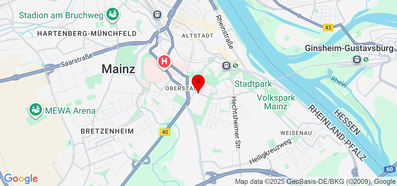 M. Peter - Rheinland-Pfalz - Mainz - Karte