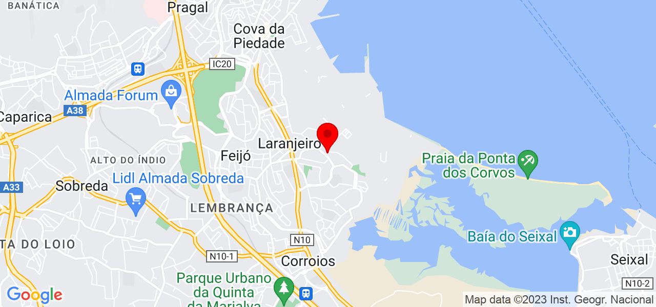Nuno Ribeiro - Setúbal - Almada - Mapa
