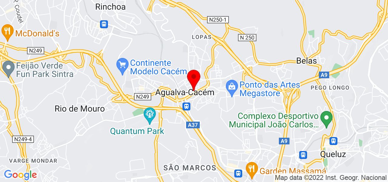 Gil Vaz - Lisboa - Sintra - Mapa