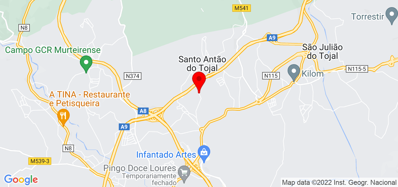 In&ecirc;s dos Santos Baptista Braz - Lisboa - Loures - Mapa