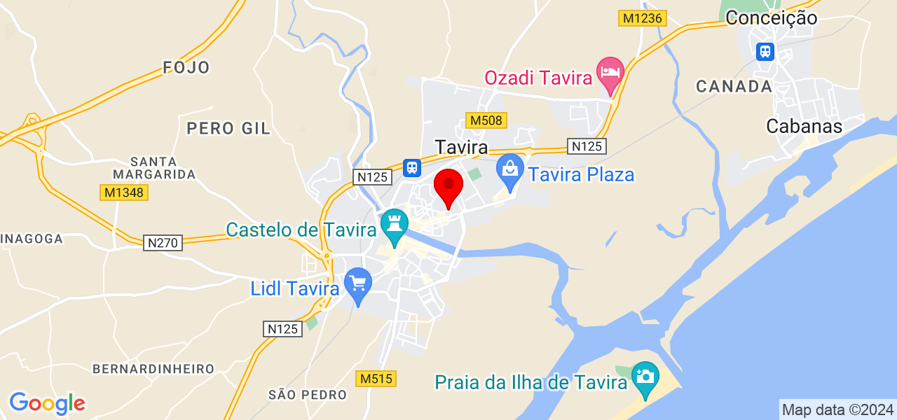 Priscila Silva - Faro - Tavira - Mapa