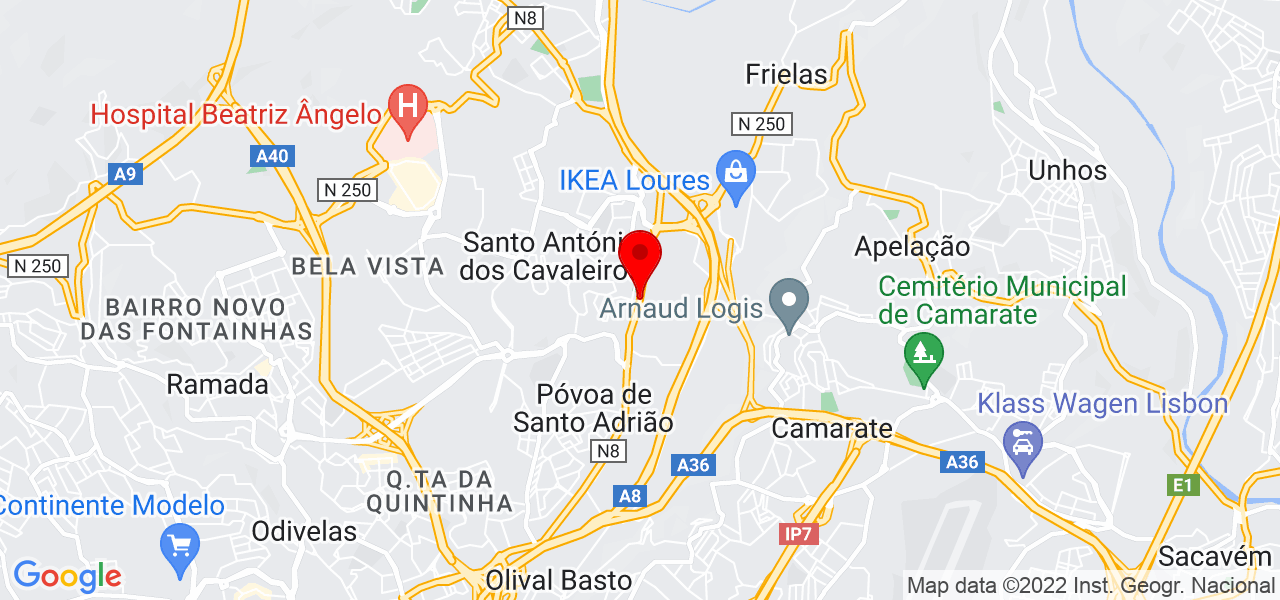Joana Seabra - Lisboa - Loures - Mapa