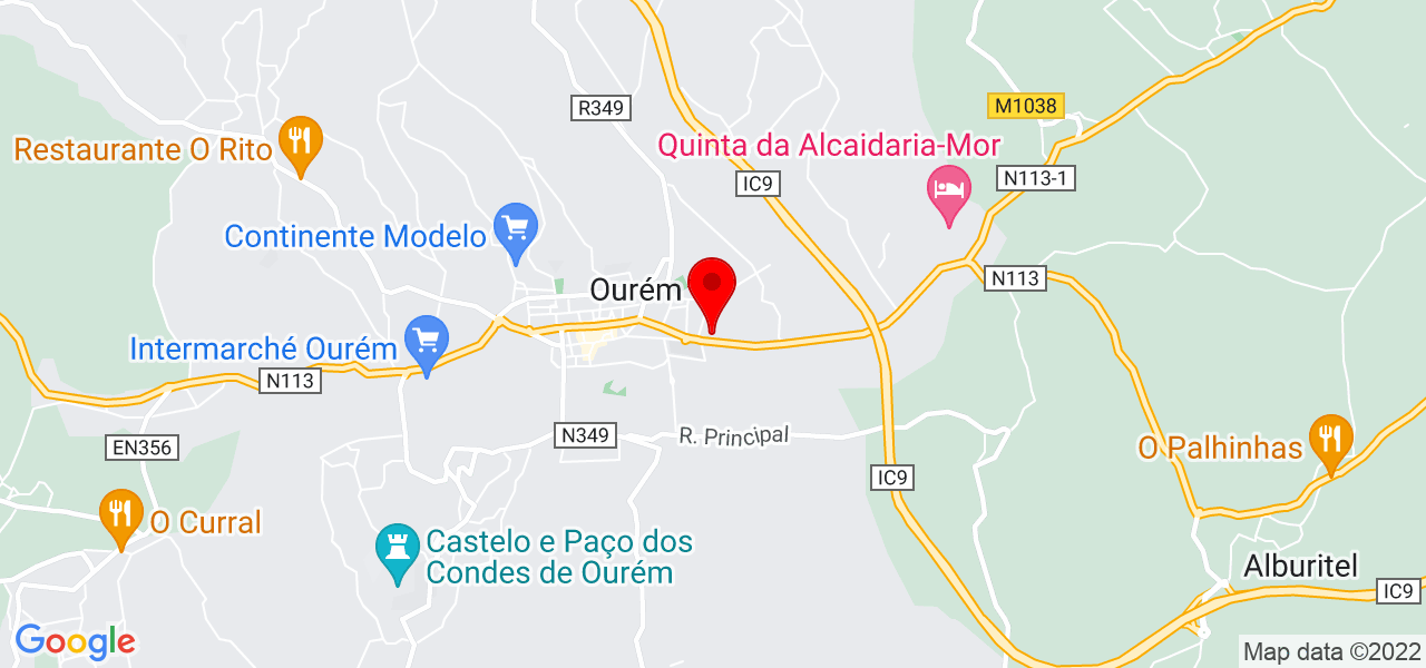 Bruno Vieira - Santarém - Ourém - Mapa