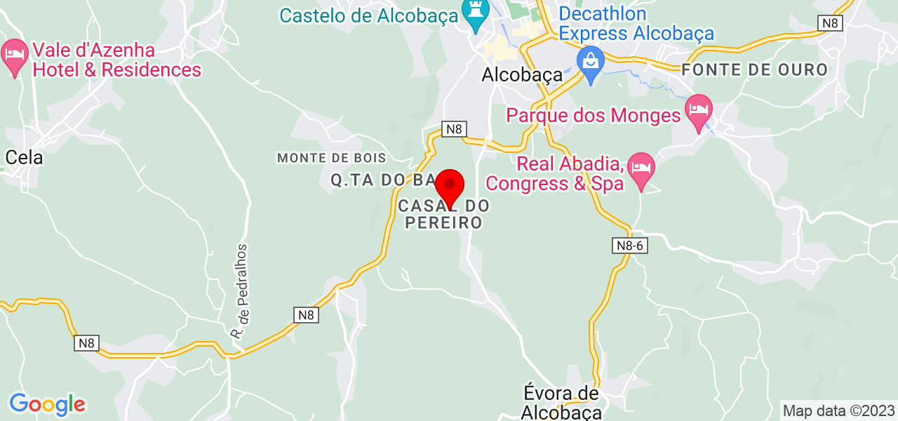 Vivyan Albuquerque - Leiria - Alcobaça - Mapa