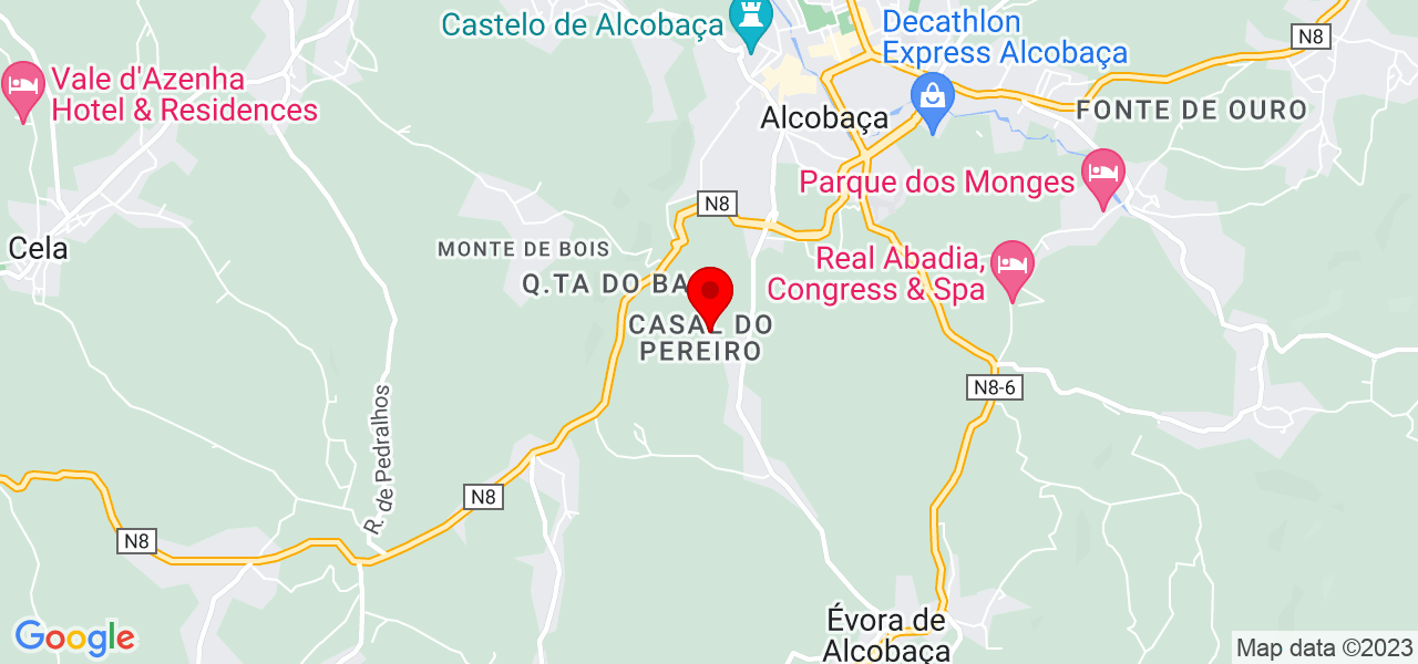 Pablo Santos - Leiria - Alcobaça - Map