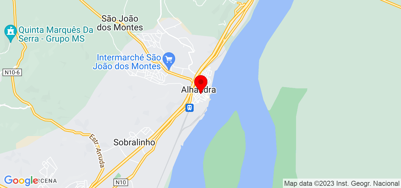 Gleyce Teixeira - Lisboa - Vila Franca de Xira - Mapa