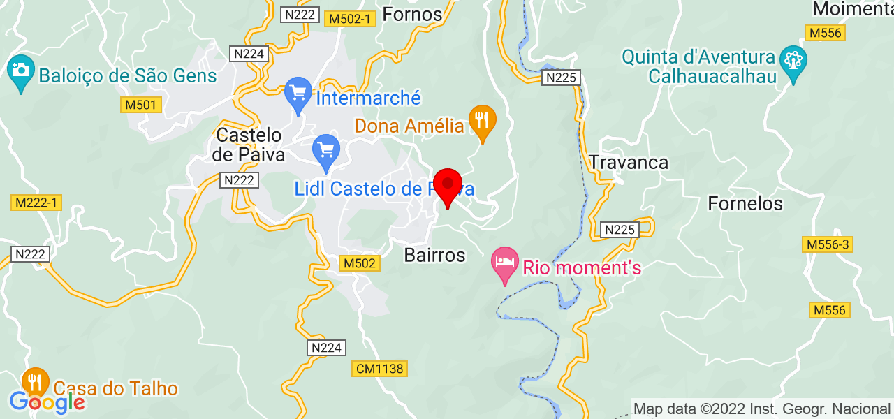 joaquim gouveia - Aveiro - Castelo de Paiva - Mapa