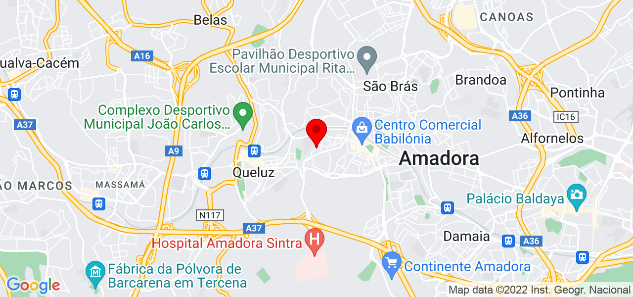 Cl&aacute;udia Santos - Lisboa - Amadora - Mapa