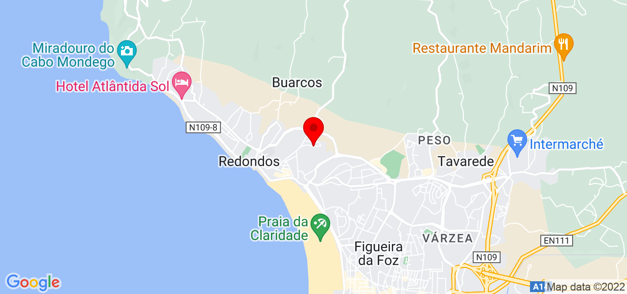 Andressa - Coimbra - Figueira da Foz - Mapa