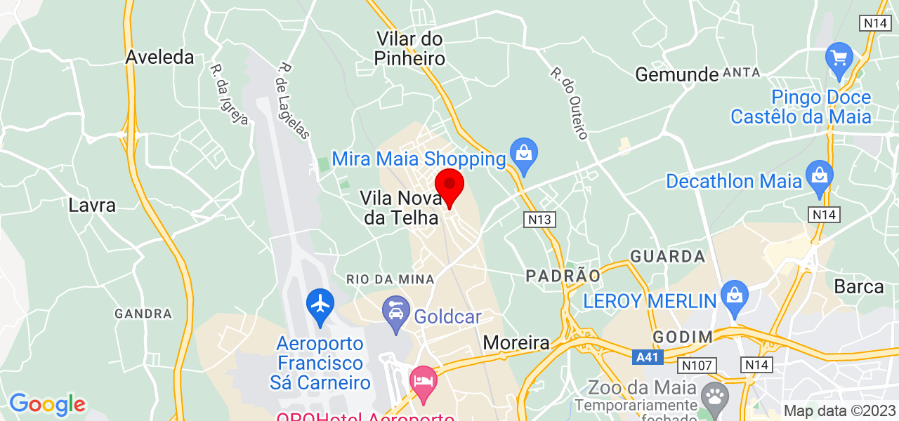 Vanda da Concei&ccedil;&atilde;o Nunes - Porto - Maia - Mapa