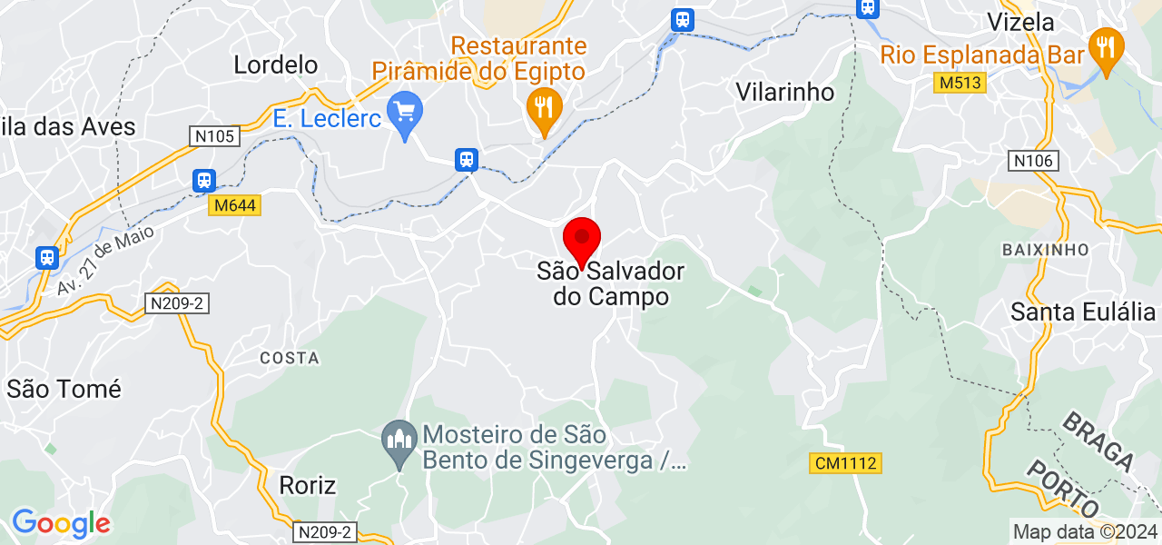 Cuper serralharia civil - Porto - Santo Tirso - Mapa