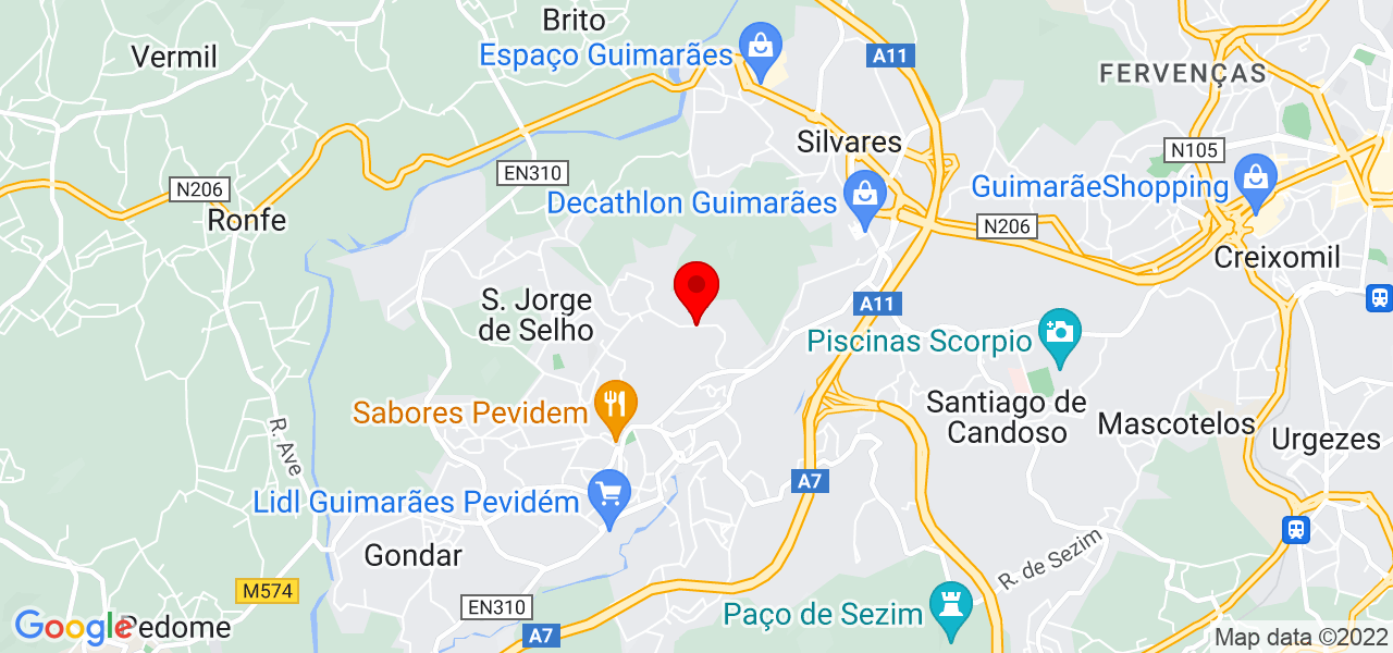 Paulo Alexandre Silva Costa - Braga - Guimarães - Mapa
